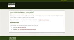 Desktop Screenshot of clarksonadmission.org